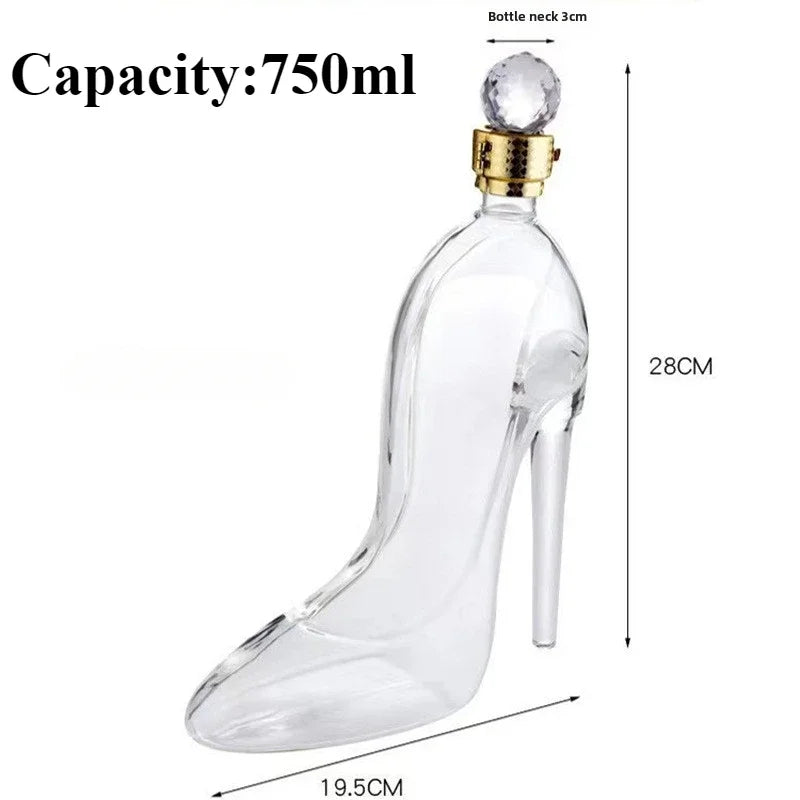 Wine Decanter High Heel Design Borosilicate Glass Aeratingскага