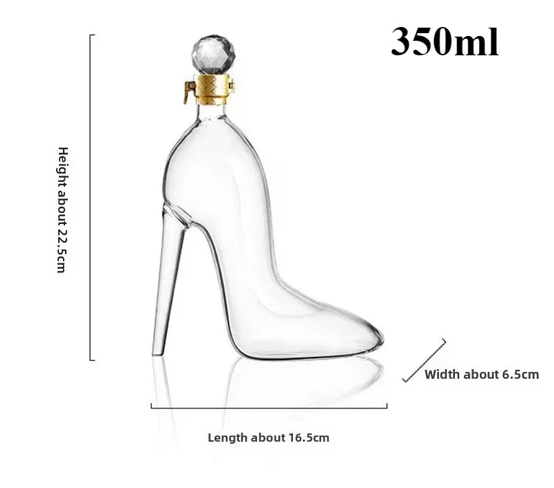 Wine Decanter High Heel Design Borosilicate Glass Aeratingскага