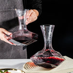 Wine Decanter Lead-Free Crystal Faceted 1450ml