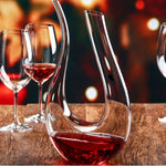 Wine Decanter Lead-Free Crystal Glass 50.7 Oz Handmade