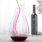 Wine Decanter Lead-Free Crystal Glass 50.7 Oz Handmade