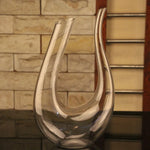 Wine Decanter Lead-Free Crystal Glass 50.7 Oz Handmade