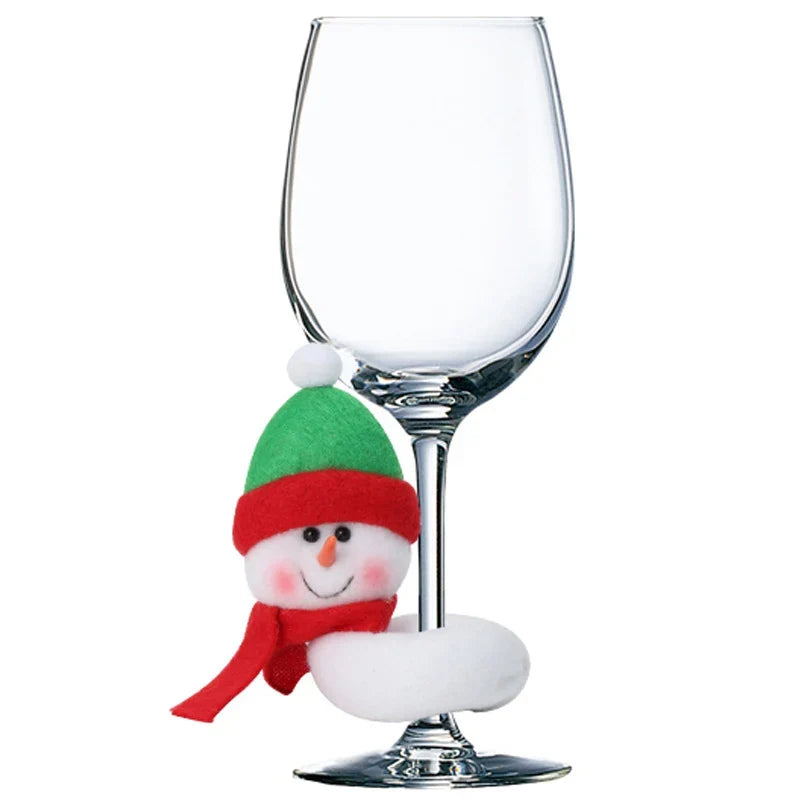 Wine Glass Marker Reindeer Design Non-Slip Felt