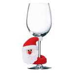 Wine Glass Marker Reindeer Design Non-Slip Felt
