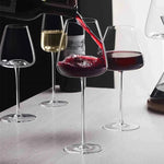 Wine Glasses Handmade Lead-Free Crystal Balanced Stems