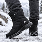Winter Boots Water-Repellent Plush Lined Side Zipper Non-Slip Sole