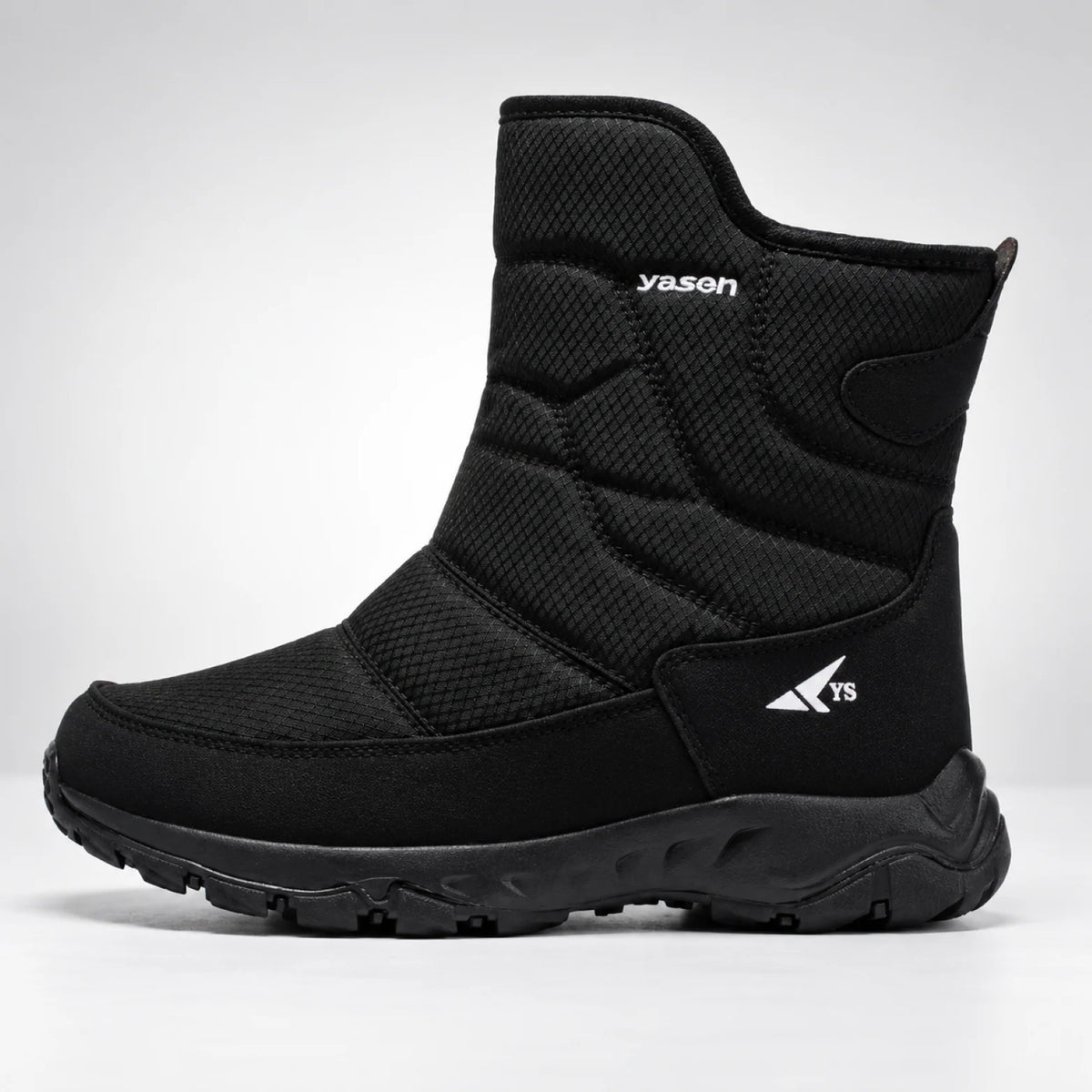 Winter Boots Water-Repellent Plush Lined Side Zipper Non-Slip Sole