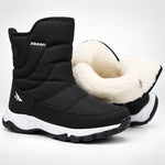 Winter Boots Water-Repellent Plush Lined Side Zipper Non-Slip Sole