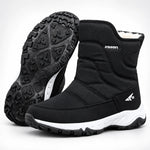 Winter Boots Water-Repellent Plush Lined Side Zipper Non-Slip Sole