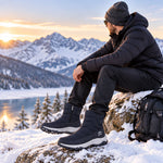 Winter Boots Water-Repellent Plush Lined Side Zipper Non-Slip Sole