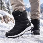 Winter Boots Water-Repellent Plush Lined Side Zipper Non-Slip Sole