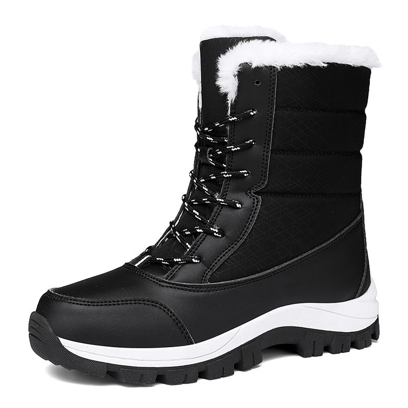 Winter Boots Waterproof Faux Fur Lined Non-Slip Tread