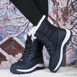 Winter Boots Waterproof Faux Fur Lined Non-Slip Tread