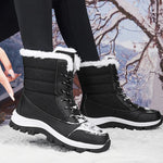 Winter Boots Waterproof Faux Fur Lined Non-Slip Tread