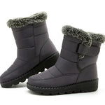 Winter Boots Waterproof Plush-Lined Slip-Resistant Sole