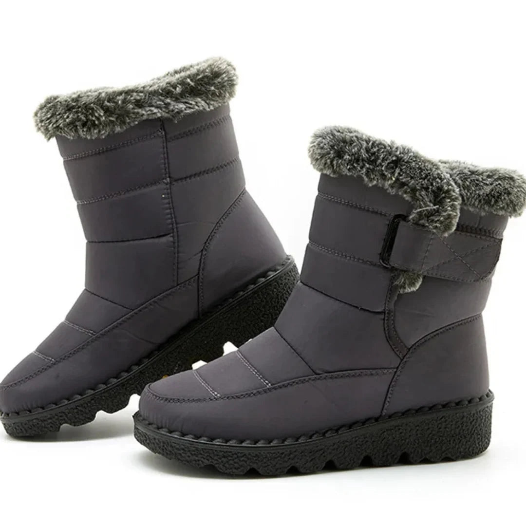 Winter Boots Waterproof Plush-Lined Slip-Resistant Sole