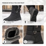 Winter Boots Waterproof Plush-Lined Slip-Resistant Sole