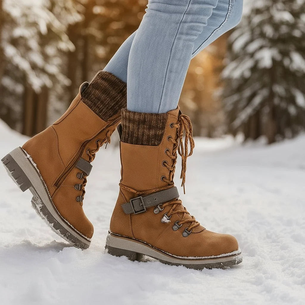 Winter Boots Waterproof Thermal Lined Orthopedic Support