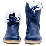 Winter Boots Wool Lined Full-Grain Leather Flexible Crepe Sole