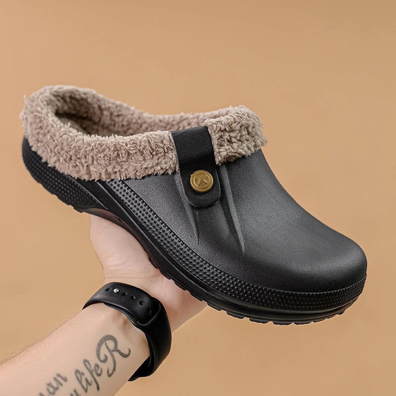 Winter Clogs Waterproof Plush Lined Non-Slip EVA Sole
