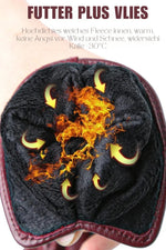Winter Gloves Genuine Leather Fleece Lined Flexible Fit