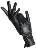 Winter Gloves Genuine Leather Fleece Lined Flexible Fit