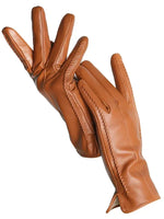 Winter Gloves Genuine Leather Fleece Lined Flexible Fit