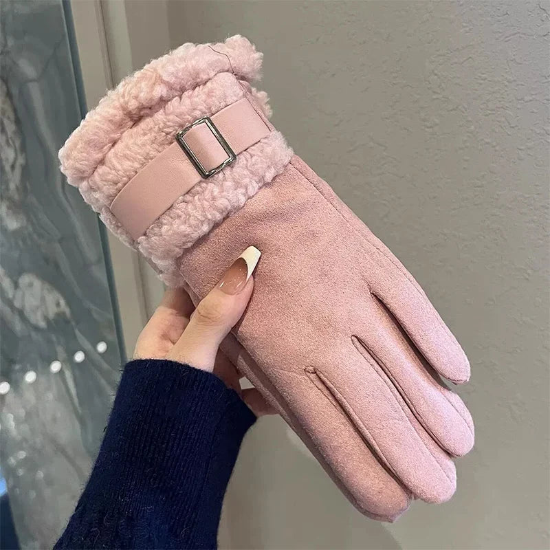 Winter Gloves Touchscreen Fleece-Lined Windproof
