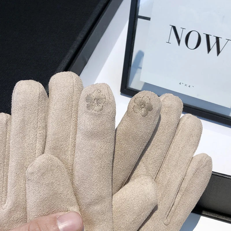 Winter Gloves Touchscreen Fleece-Lined Windproof