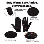 Winter Gloves Touchscreen Windproof Insulated Non-Slip Grip