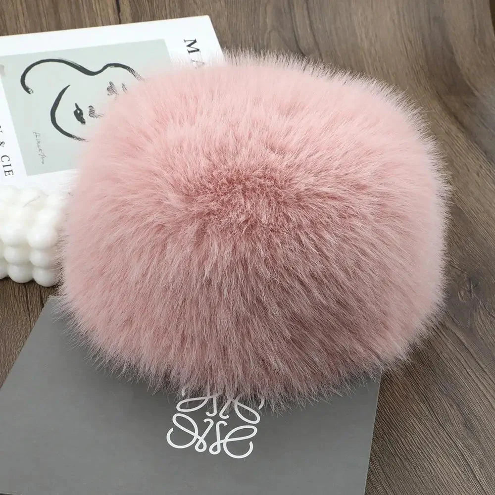 Winter Hat Faux Fur Fleece-Lined Windproof Ear Flaps
