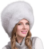 Winter Hat Genuine Fox Fur Ear Flaps