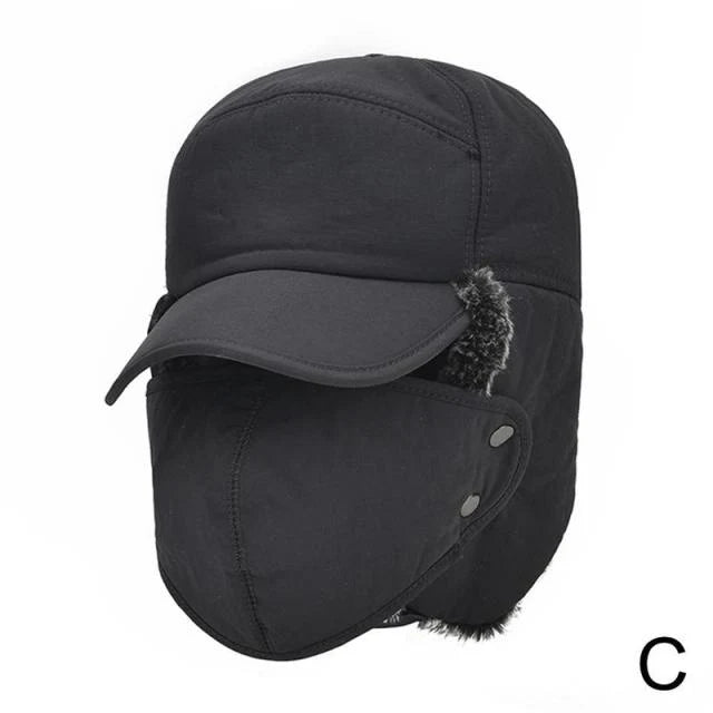 Winter Hat Waterproof Windproof Detachable Face Covering