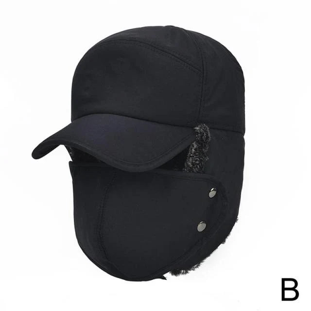 Winter Hat Waterproof Windproof Detachable Face Covering