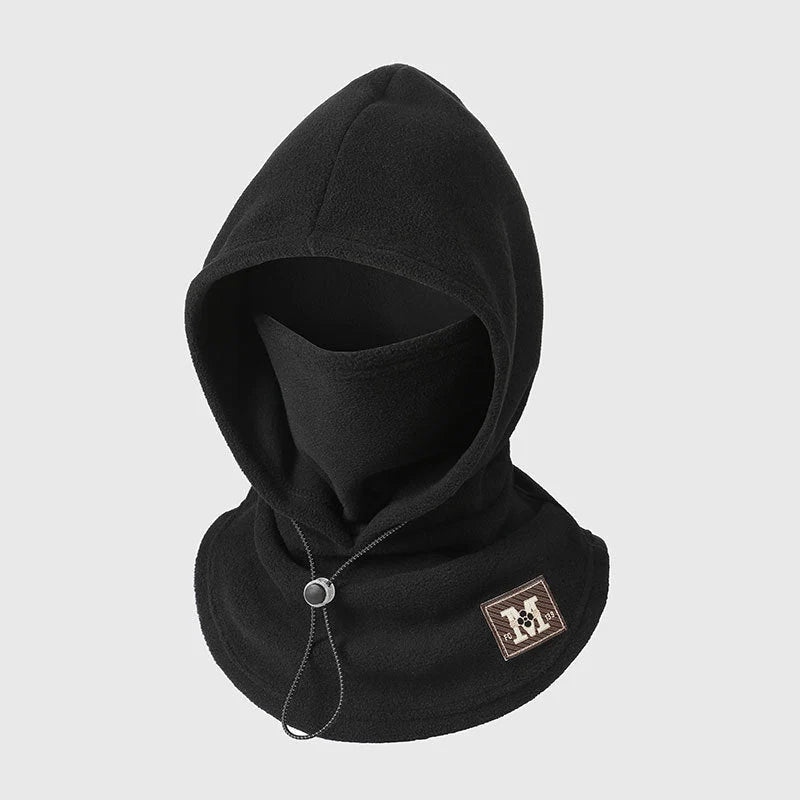 Winter Hat With Neck Mask Windproof Flannel Adjustable Fit