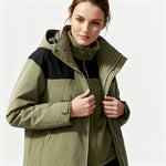 Winter Jacket 3-in-1 Hooded Fleece-Lined