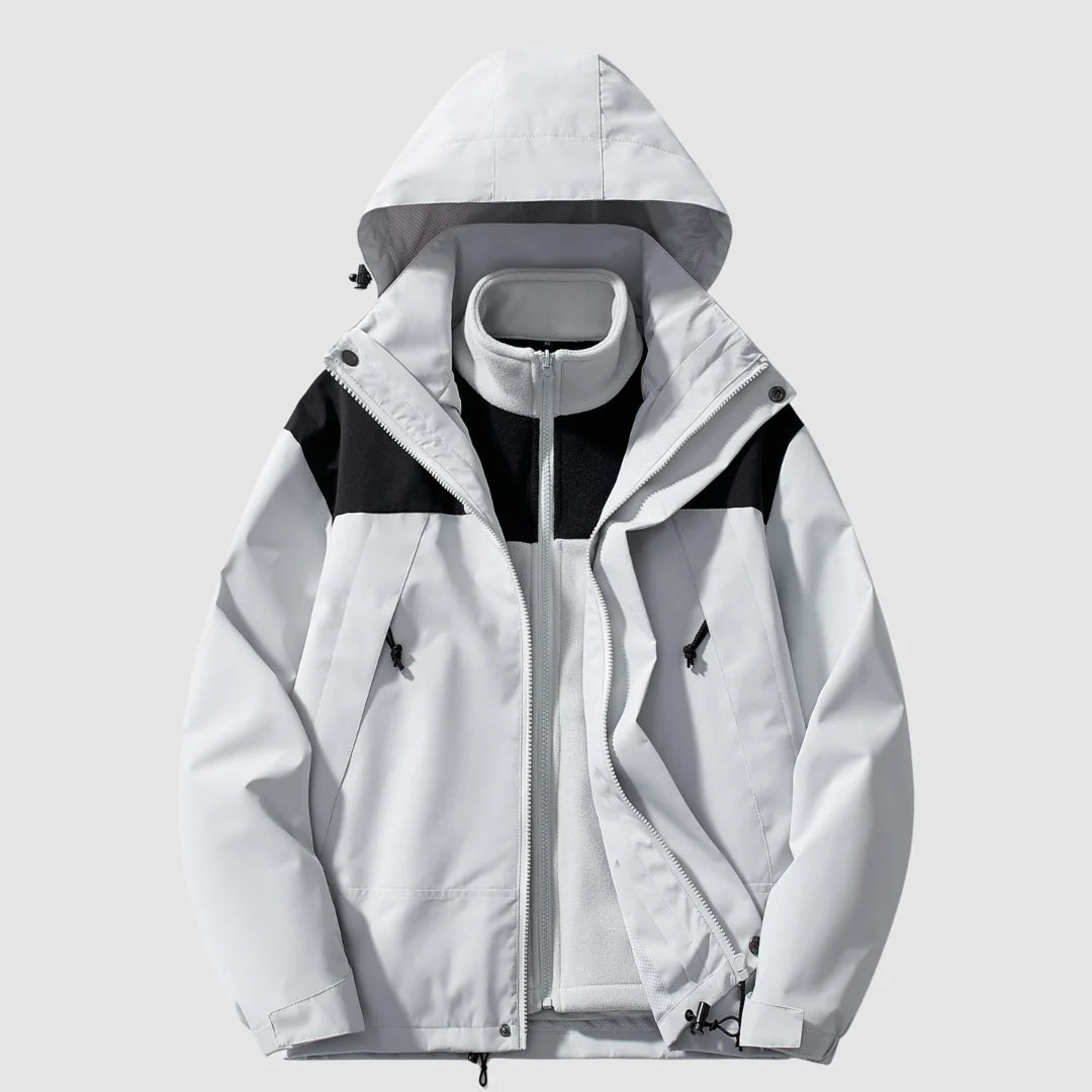 Winter Jacket 3-in-1 Hooded Fleece-Lined