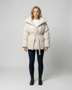 Winter Jacket Fitted Belt Lightweight Insulationablytyped