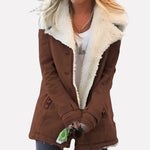 Winter Jacket Insulated High Collar Full-Zip Closure