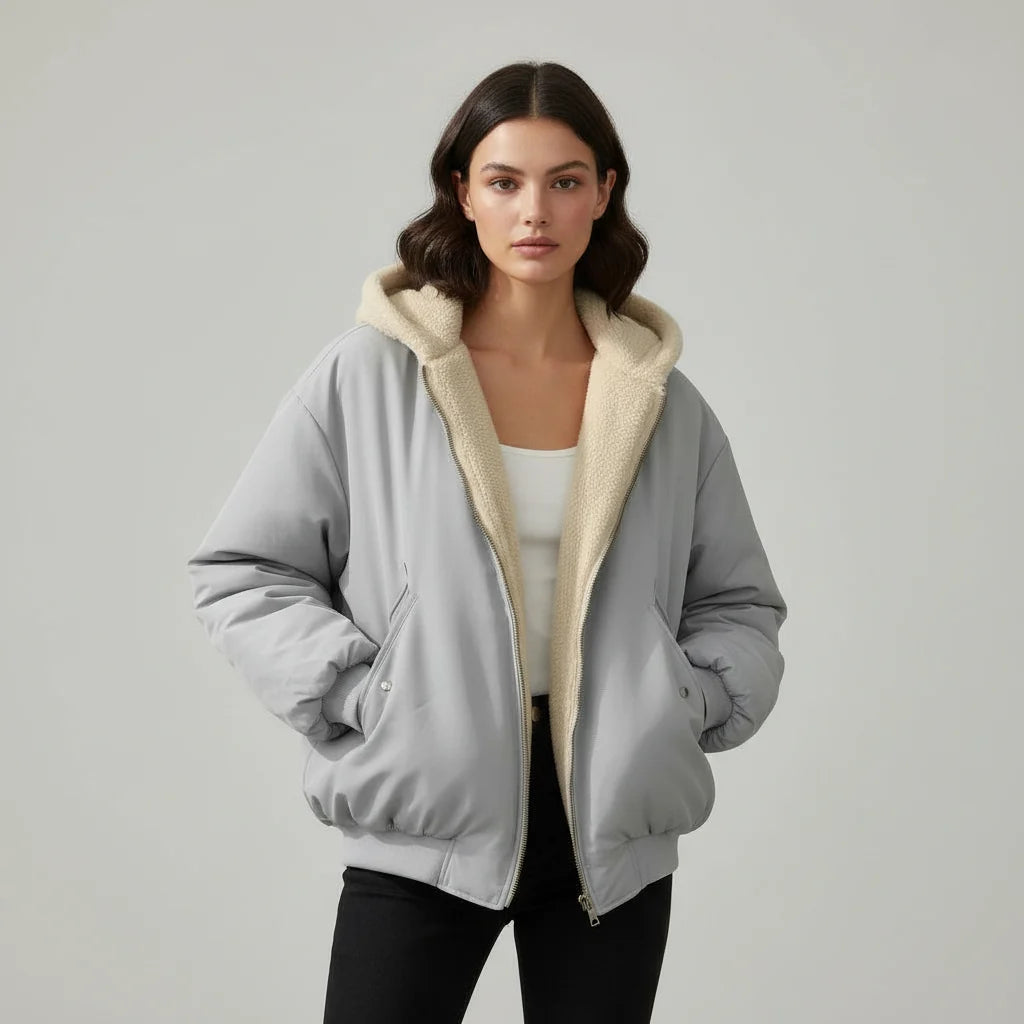 Winter Jacket Oversized Fit Polyester-Filled
