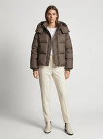Winter Jacket Oversized Quilted Hooded Short