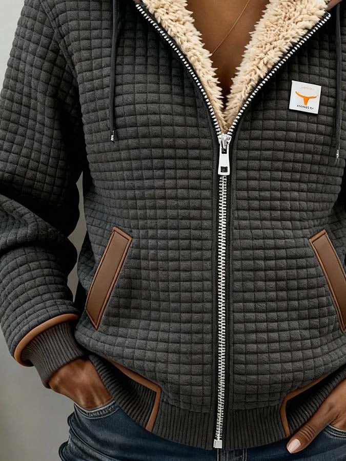 Winter Jacket Padded Fleece Lined Windproof Comfort