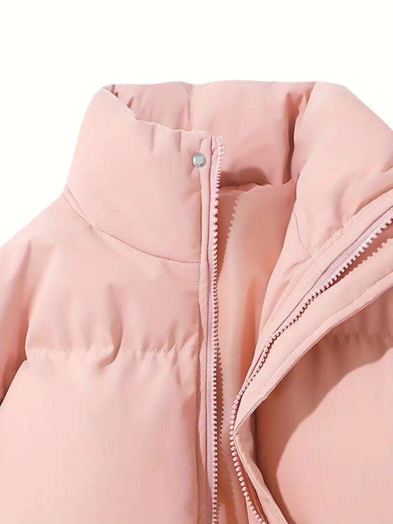 Winter Jacket Quilted Puffer Lightweight Warm