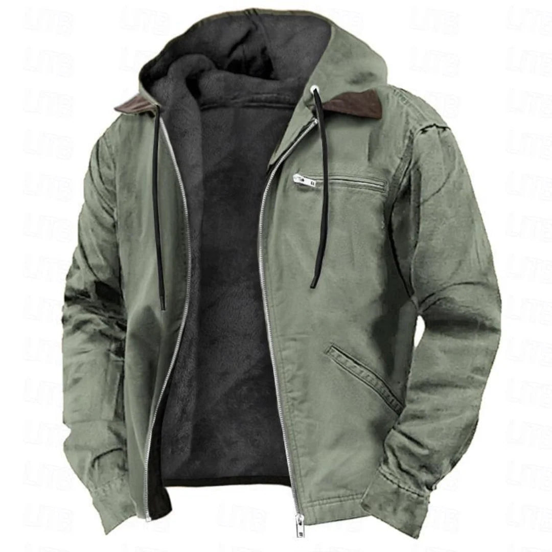 Winter Jacket Warm Lined Removable Hood