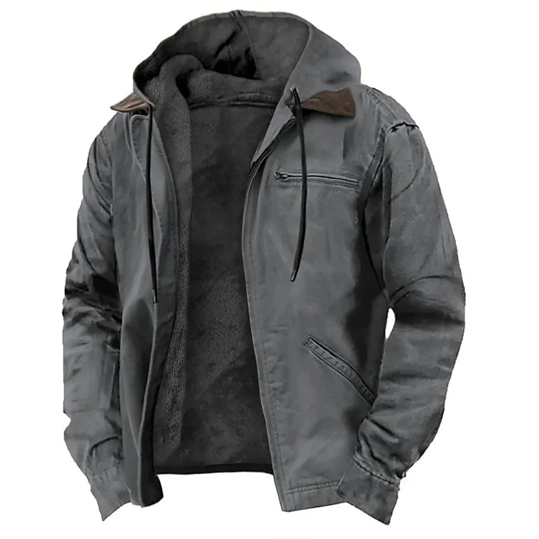 Winter Jacket Warm Lined Removable Hood