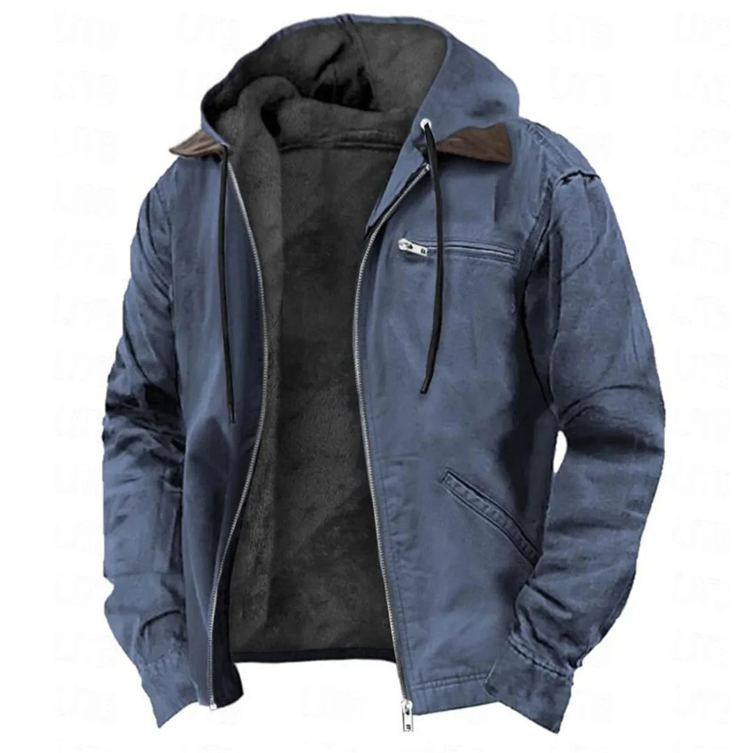 Winter Jacket Warm Lined Removable Hood