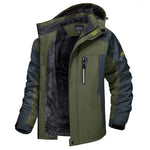 Winter Jacket Waterproof Fleece-Lined Removable Hood