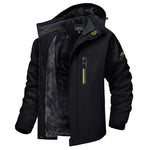 Winter Jacket Waterproof Fleece-Lined Removable Hood