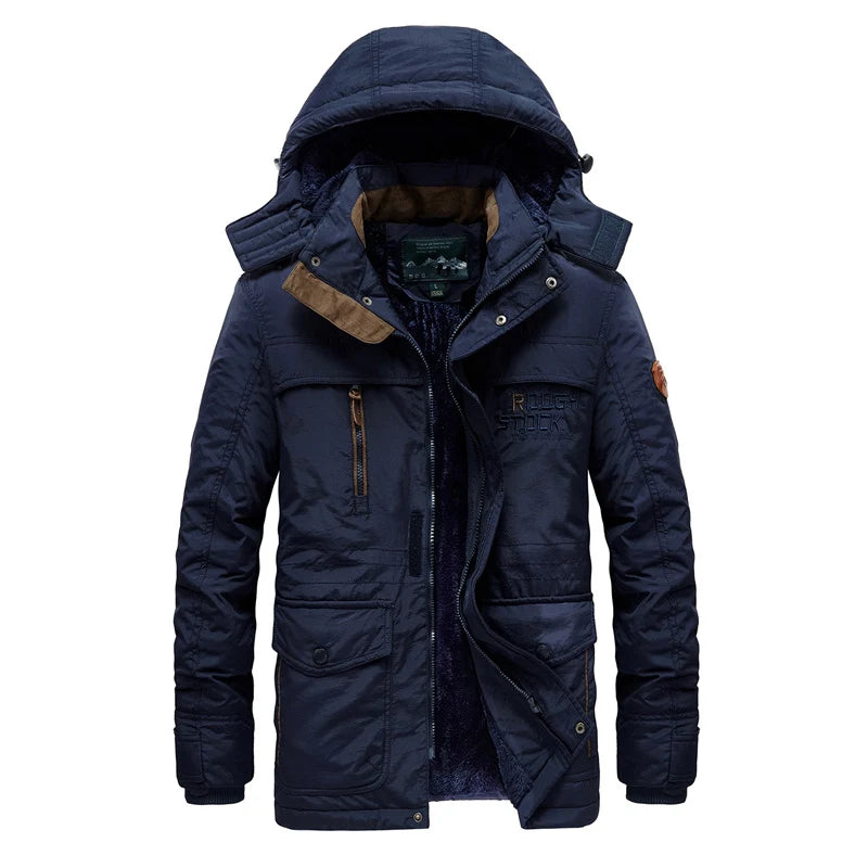 Winter Parka Teddy Fleece Lined Water-Repellent Hooded