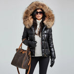 Winter Parka Thick Padded Hooded Wind-Resistant Water-Repellent